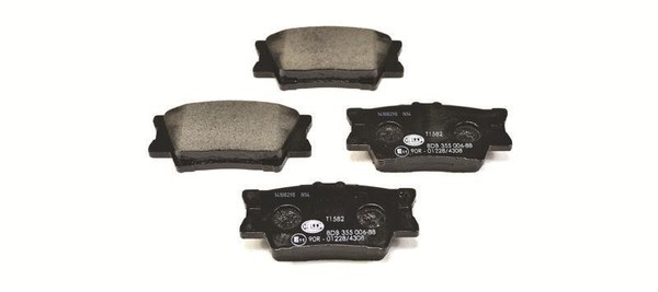 Hella BremsbeläGe Bremsbelagsatz BremsklöTze Hinten 8DB 355 006-881-image