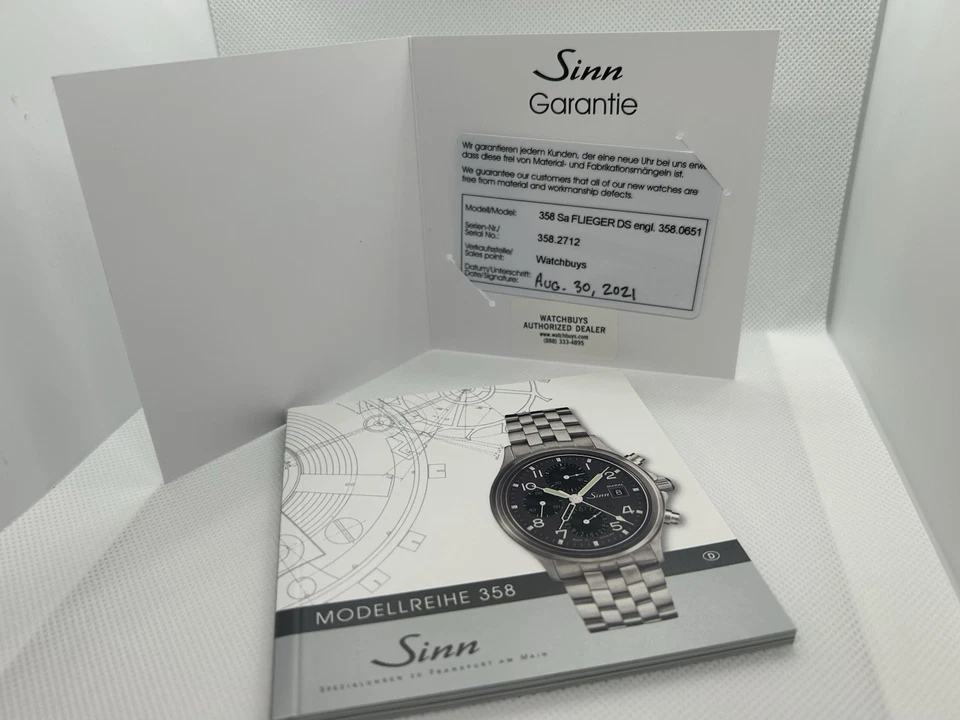Sinn 358 Sa DS con correa y pulsera Sinn  Foto 4 de 4