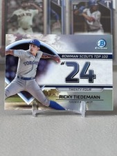 2023 Bowman Scouts Top 100 Ricky Tiedemann #BTP-24 (RC) Toronto Blue Jays