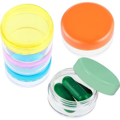 5 Stück Kleine Pillendose, Tablettenbox Pillendose Klein Für Unterwegs Tragba...