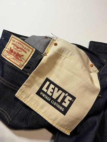 Levi's Vintage Clothing LVC 1950's 701 Pink Selvedge Denim Jeans 32x30 NWOT - Picture 13 of 14
