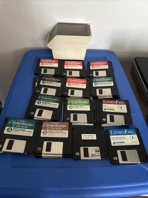 Links Championship Course: MS-DOS Golf Game Lot Of Vintage Disk Lot Of 35