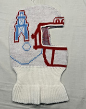 Vintage Houston Oilers Hat Cap Mens One Size White NFL Football Game Face USA