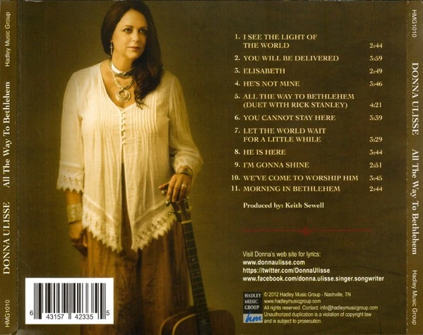 Donna Ulisse - All The Way To Bethlehem (CD, Album) (Very Good Plus (VG+)) - 373 Foto 2 de 3