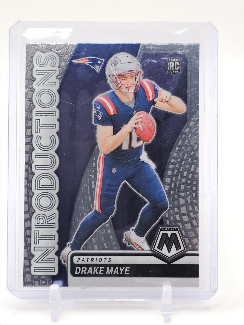 DRAKE MAYE 2024 MOSAIC INTRODUCTIONS ROOKIE FOOTBALL PATRIOTS RC Q3413