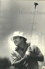 Press Photo Joe Garagiola plays golf for fun. - mjx82231