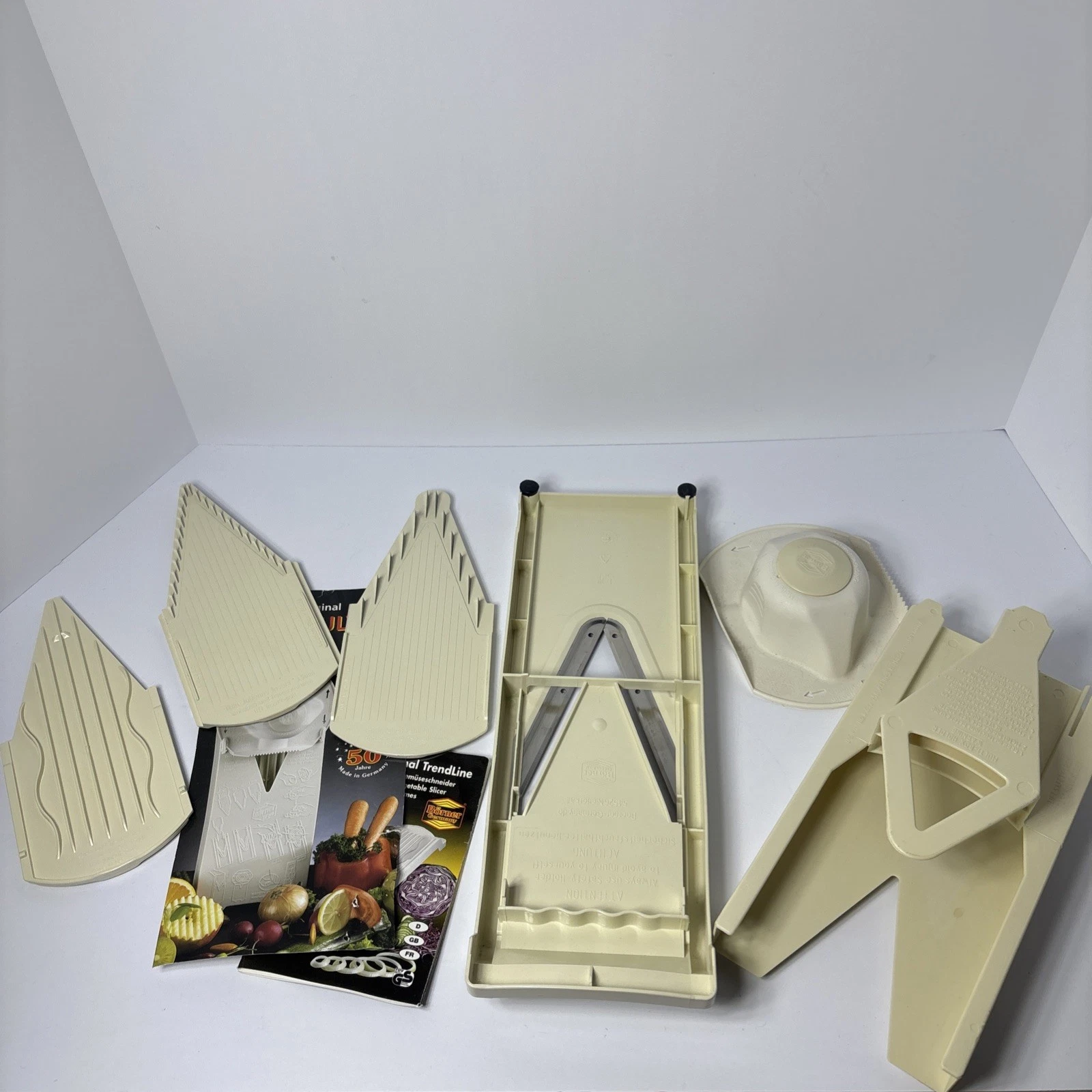 Original BORNER V-Slicer Mandoline Food Slicer w/Multi Box Made in Germany