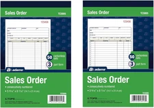 Book Order Sales Receipt 3 Parts Carbonless Duplicate Pack Form 50 Sets Pack 2.