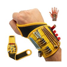 BINYATOOLS Magnetic Wristband with Super Strong Magnets Holds Screws, Nails, ...