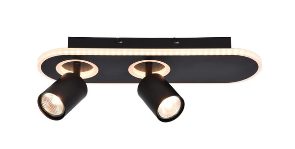 Brilliant G99557/06 Kimon LED Decken Spot Strahler Leuchte Lampe 2-Flg Schwarz-image