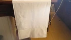 VINTAGE IRISH LINEN BOLSTER  PILLOWCASE -   17 X 58 INCHES
