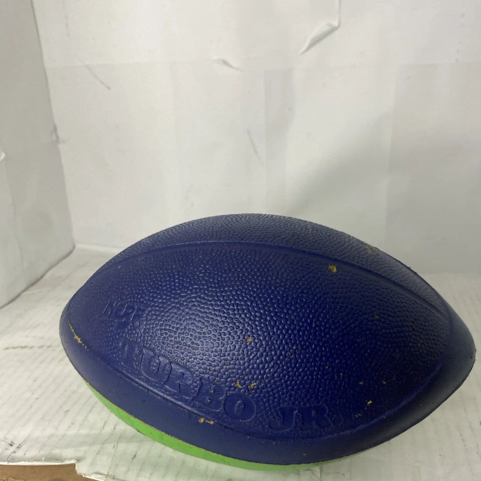 Rare Vintage Nerf Turbo Football 1996 Green & Blue As Pictured - Image 3 of 4