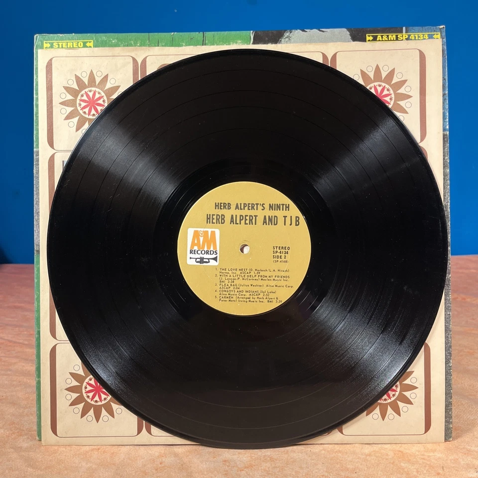 Herb Alpert's Ninth The Tijuan латунь 1967 SP 4134 A&M LP виниловая стереосистема - Изображение 4 из 4