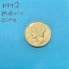 1942 Mercury Dime • 90% Silver U.S. Coin