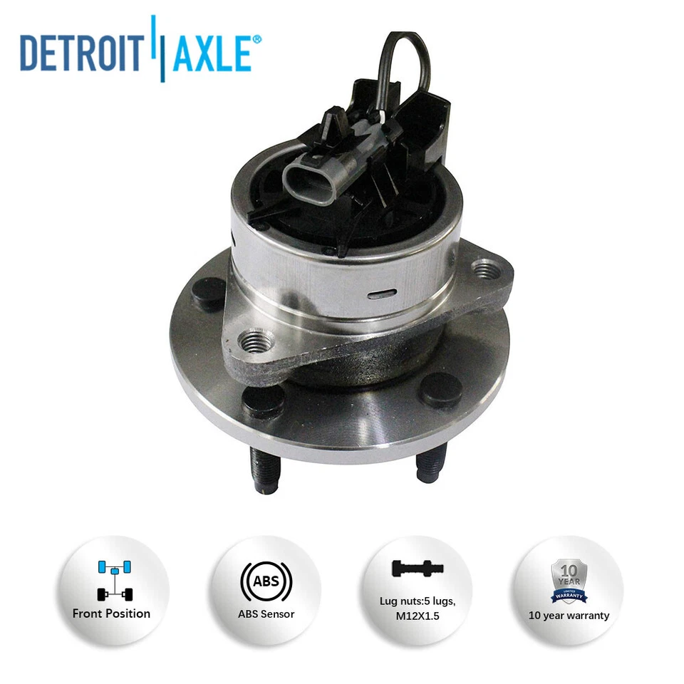 Front CV Axle Shaft Wheel Hub Struts Tie Rod Kit for Chevy Cobalt HHR G5 Pursuit - Image 3 of 4