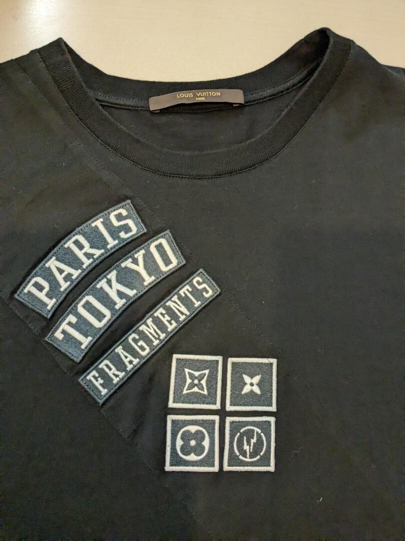 LOUIS VUITTON X fragmen'st design 17SS Logo Patches T-shirt LOUIS VUITTON X fragmen'st design 17SS Logo Patches T-shirt