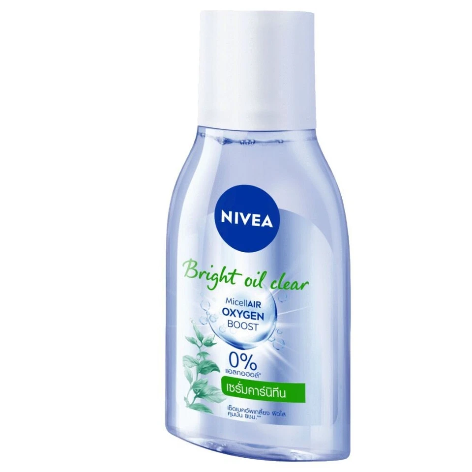 Cleansing removes makeup Nivea Bright Oil Clear Micellar Oxygen Boost 125 ml.x2 - Image 4 of 4