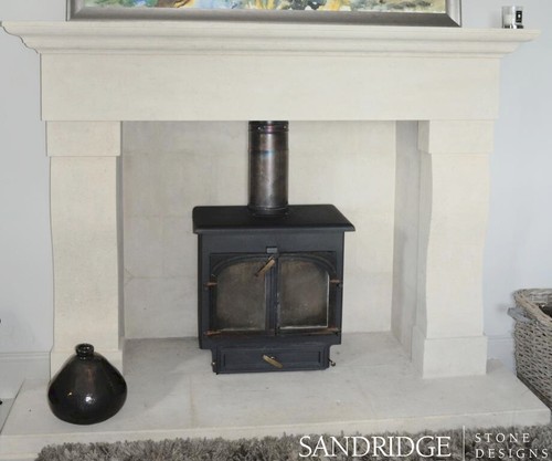 Bath stone limestone fireplace. Fire surround. Hand carved. - Picture 6 of 7