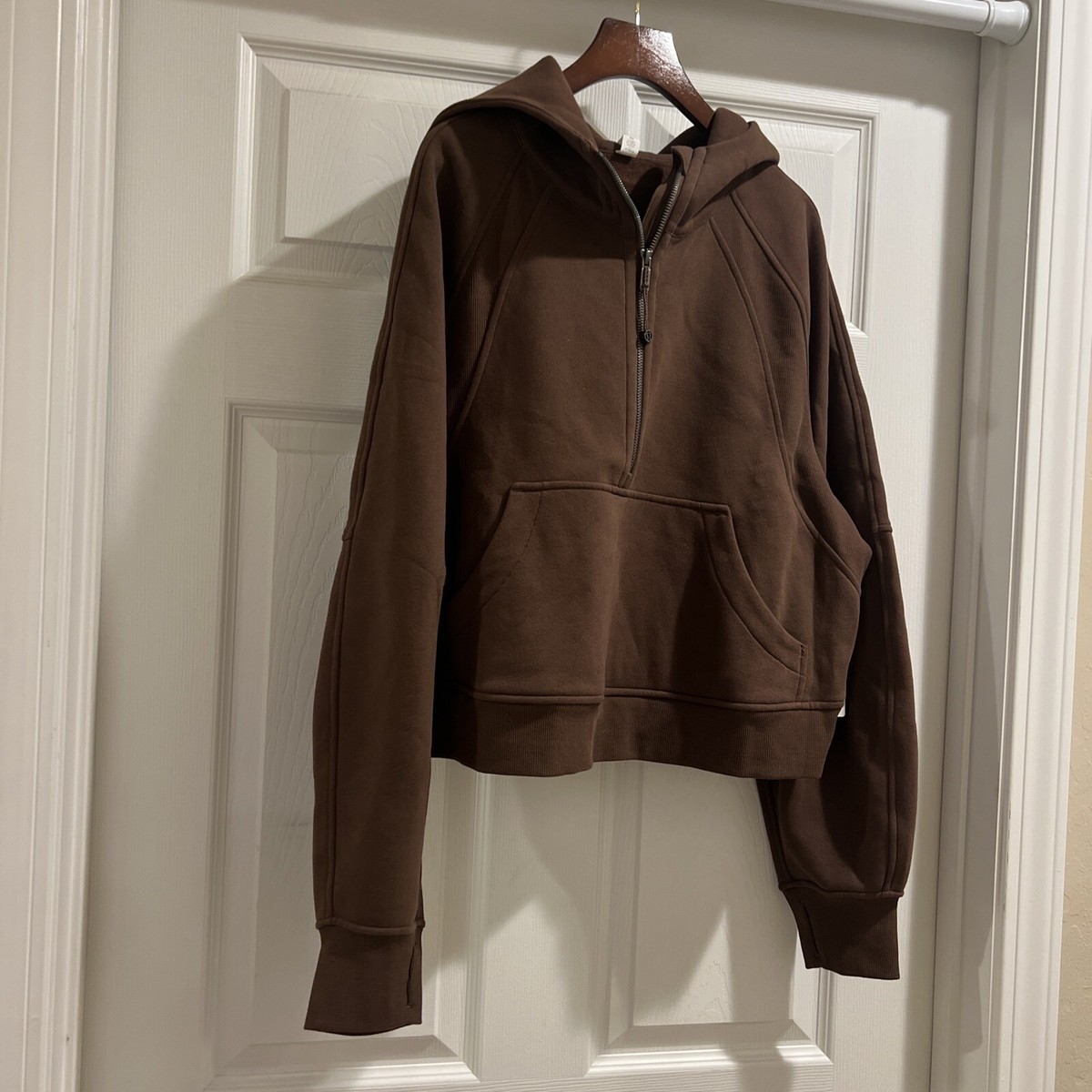 NWT Lululemon Scuba Oversized 1/2 Zip Hoodie Java Size M/ L | eBay