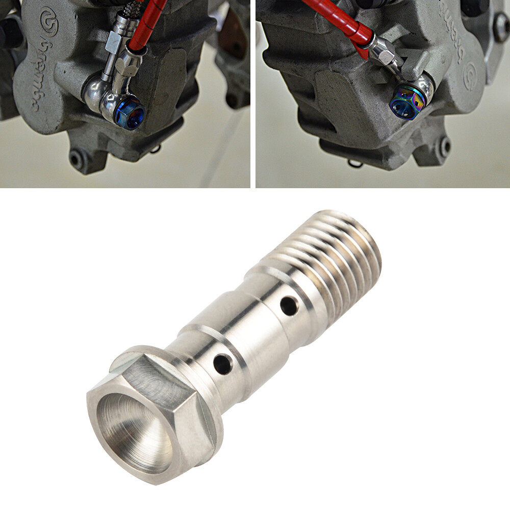 Mavis　バンジョー Dual Brake Line Banjo Bolt M10x1.25x30 Hex Heads for Nissin