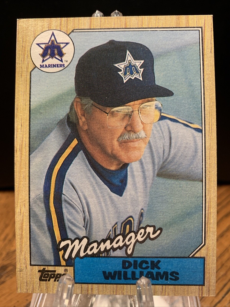 1987 Topps #418 Dick Williams Seattle Mariners Baseball Card | eBay