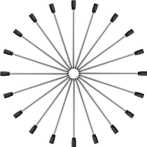20pcs 2.75'' Metal Ballpoint Pen Refills Black Blue Ink Refill Replacement 0.7mm - Picture 14 of 34