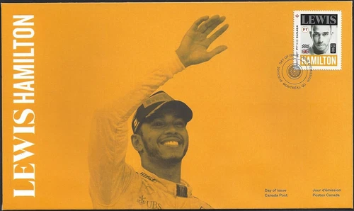 🍁Canada  # 2997   " Lewis Hamilton"      Brand New   2017  First Day Cover