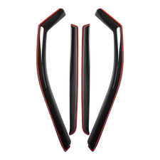 Fit Dodge Ram 1500 Crew Cab 2019-2025 In-Channel Window Visors Vent Rain Guards