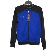 Under Armour Challenger Track Jacket, Blue/Black, Unisex- Size Small