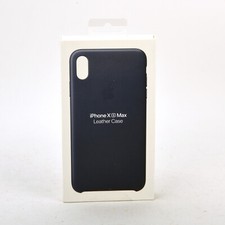 Genuine Original Apple iPhone XS Max Leather Case - Midnight Blue MRWU2ZM/A