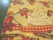 Vintage 2-Pc. Set Of "Raggedy Ann Andy" Valances Each 14" Long x 70" Wide
