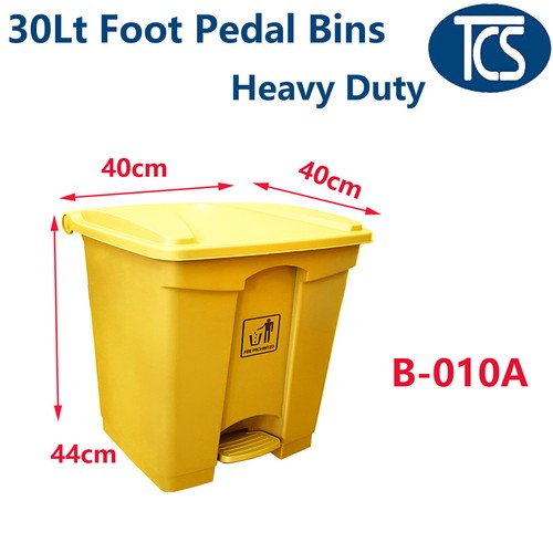 TCS 30L/ 45L/ 68L Yellow Medical Clinical Waste Rubbish Foot Pedal Bin - Plastic - Picture 12 of 14