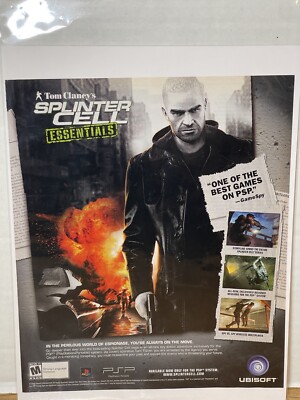 Tom Clancy's Splinter Cell: Essentials PSP 2006 Magazine Print Ad