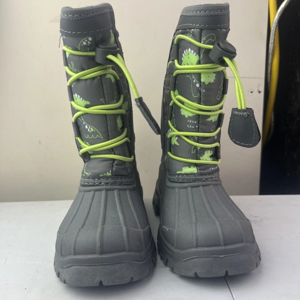 Botas de nieve aisladas de dinosaurio verde talla 9 Merence zapatos de pato Foto 3 de 4