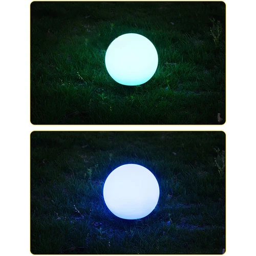 Solarna lampa kulowa LED zmieniająca kolor zewnętrzna ogród lampa solarna do trawnika patio - Zdjęcie 13 z 18