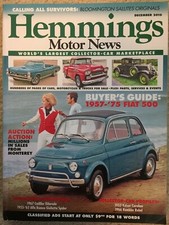 1957-75 Fiat 500 Buyers Guide, AACA 75th birthday bash, Hemmings Challenge 2010