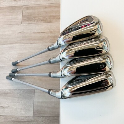 TaylorMade SIM2 Max Irons 7 pc Set #5-PW,AW KBS 85 Steel Stiff