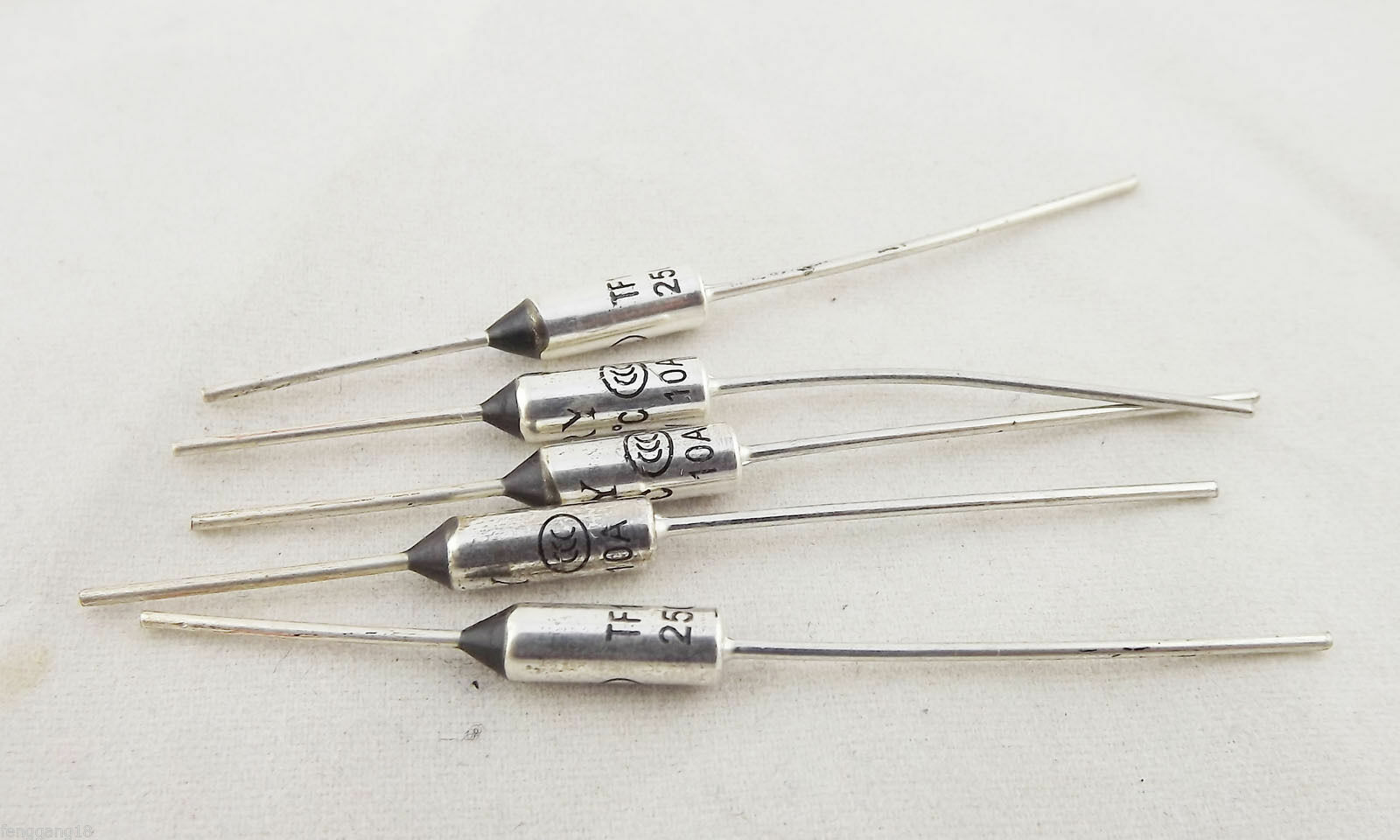 5pcs Microtemp Thermal Fuse 110°C 110 Degree TF Cutoff Cutoff 10A AC