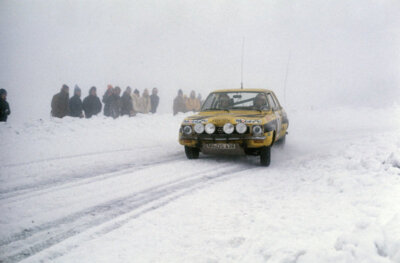 Anders Kullang and Claes Goran Andersson Opel Ascona 1975 Rally Photo 1