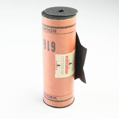 EMPTY Kodak Metal 616 Roll Film Spool with Backing Paper - Respooling or Display