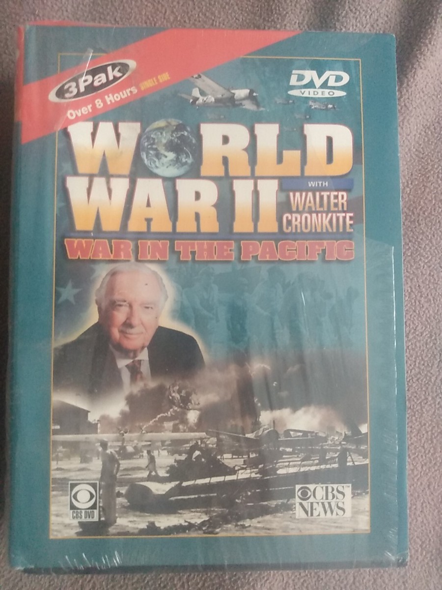 WORLD WAR II w/WALTER CRONKITE: WAR In Pacific 3 DVD's Set