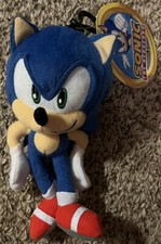Sonic The Hedgehog Collector Plush Toy Clip-On 8 Inches Tall Coin Purse RD DESC 