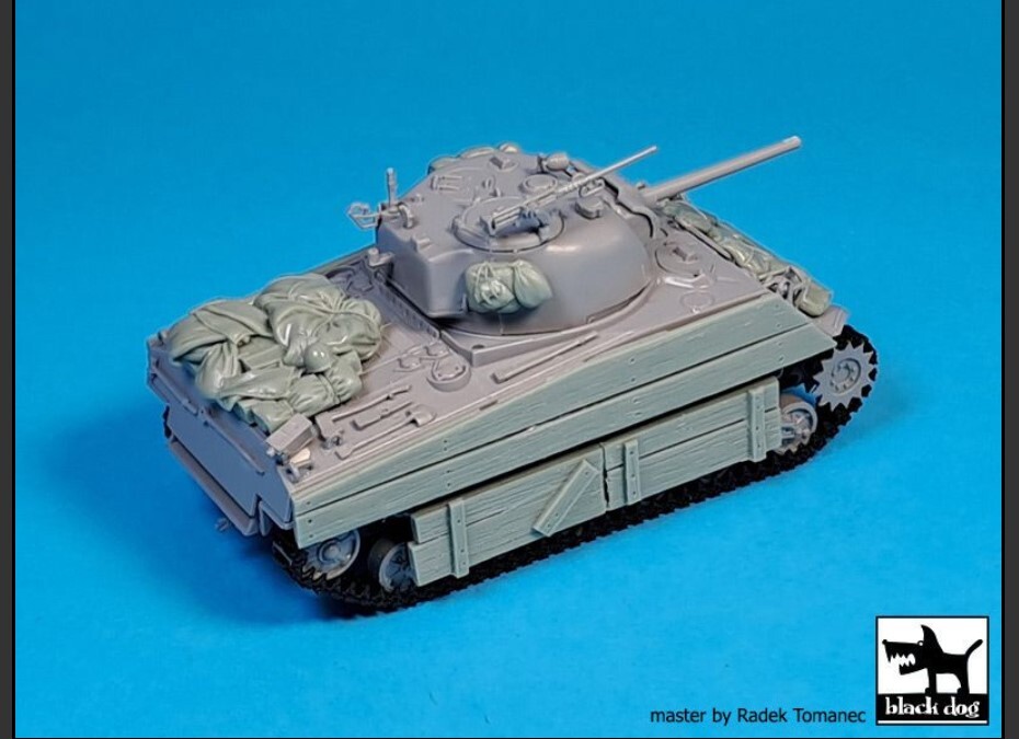 Set accessori Sherman Black Dog T72164 1/72 M4A2 per Zvezda foto 3