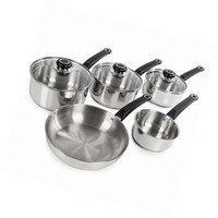 Morphy Richards Equip 5 Piece Pan Set - Stainless Steel Morphy Richards Equip 5 Piece Pan Set - Stainless Steel