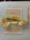 Sydenstricker Fused glass dragon fly and yellow flower ruffle bowl/platter — photo 4