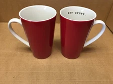 Set of 2 Cellar Macy’s Latte Mug "Hot Stuff" MUGS EUC