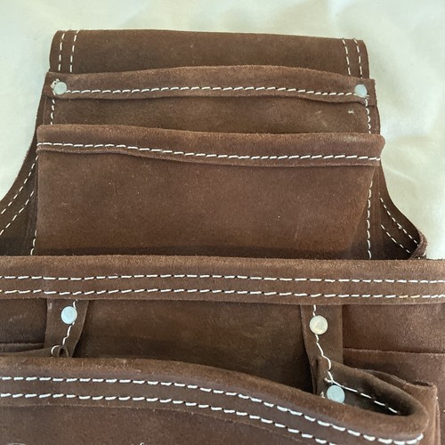 McGuire Nicholas MN 1932 Wildleder Leder Werkzeugtasche Braun Neu - Bild 4 von 14