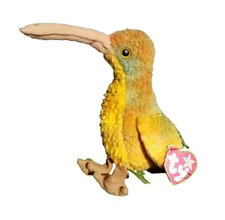 TY Beanie Baby Beak the Kiwi Bird (Retired, Vintage) 1998 Lovey Bean Bag Plushie