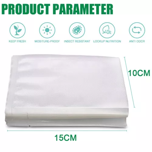 100X Vacuum Sealer Bags Precut Food Storage Saver Heat Seal Cryovac 6 Size NEW - Picture 12 of 24