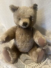 VINTAGE 13  Lt Brown MOHAIR JOINTED BEAR EYES STEIFF  NEEDS TLC